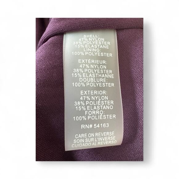 Tommy Hilfiger Puff Sleeve Burnout Dress 2 Velvet Floral Faux Wrap V Neck - Picture 9 of 13